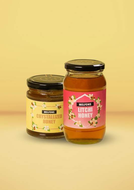Bundle of Joy-Combo(250g Crystallized Honey + 500g Litchi Honey)