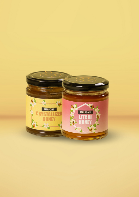 Double the Sweetness-Combo(250g  Crystallized Honey + 250g Litchi  Honey)
